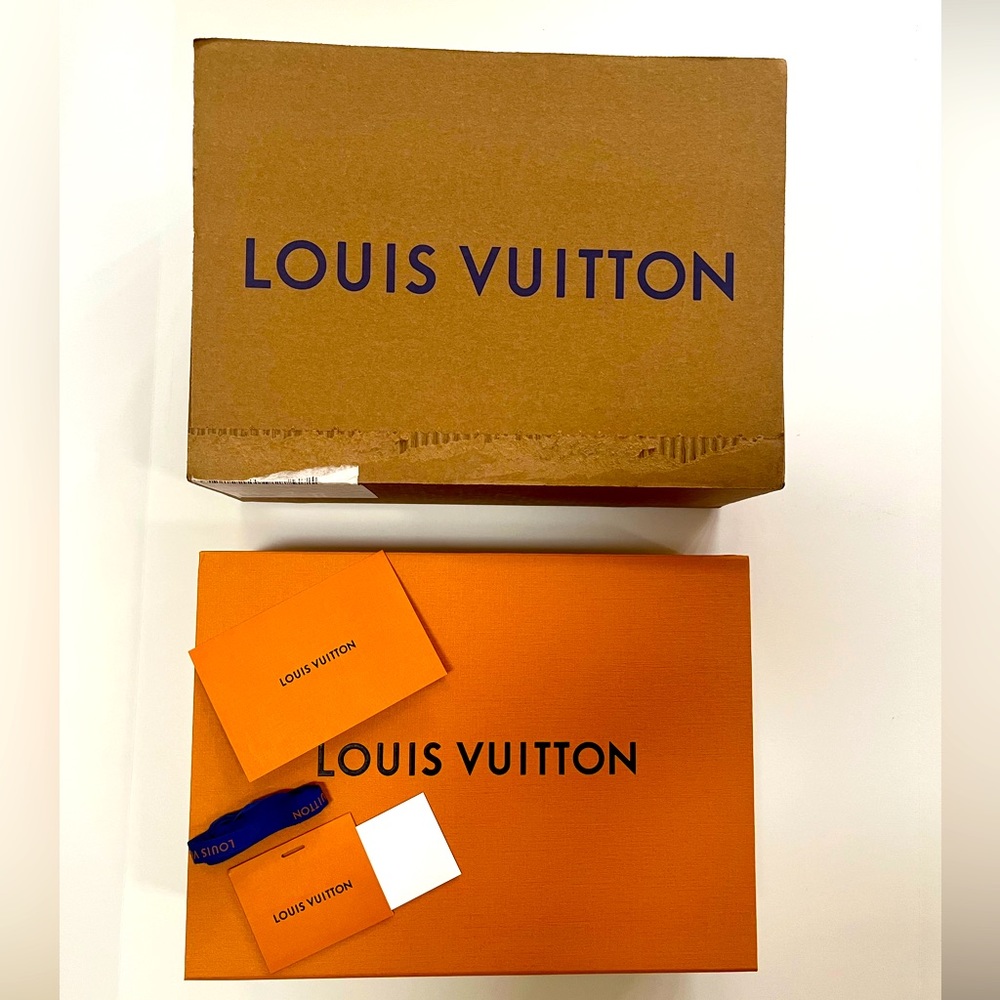 Authentic Large Louis Vuitton Empty Gift Box, Shipping Box and Accessories